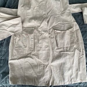 Cargo bodycon strapless dress